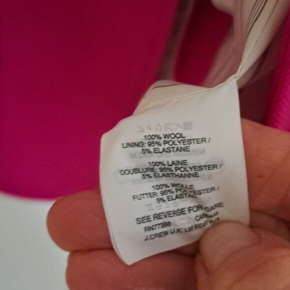 JCrew Rhoades Jacket/Blazer Fuscha Ponk. Sz6 Gorgeous Like New - Picture 12 of 12